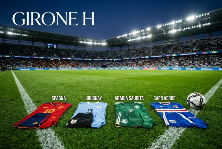 Girone H dei Mondiali 2026 con Spagna, Capo Verde, Arabia Saudita e Uruguay