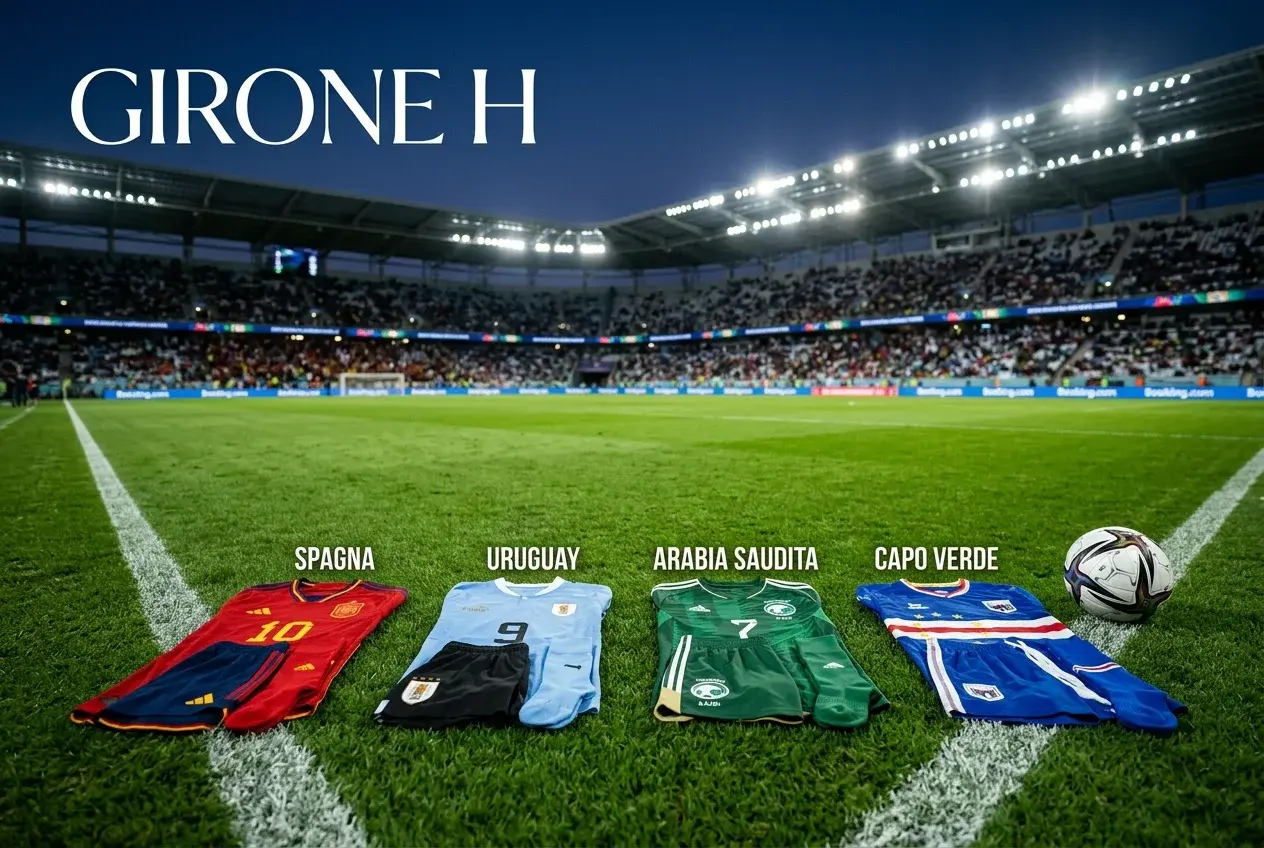 Girone H dei Mondiali 2026 con Spagna, Capo Verde, Arabia Saudita e Uruguay