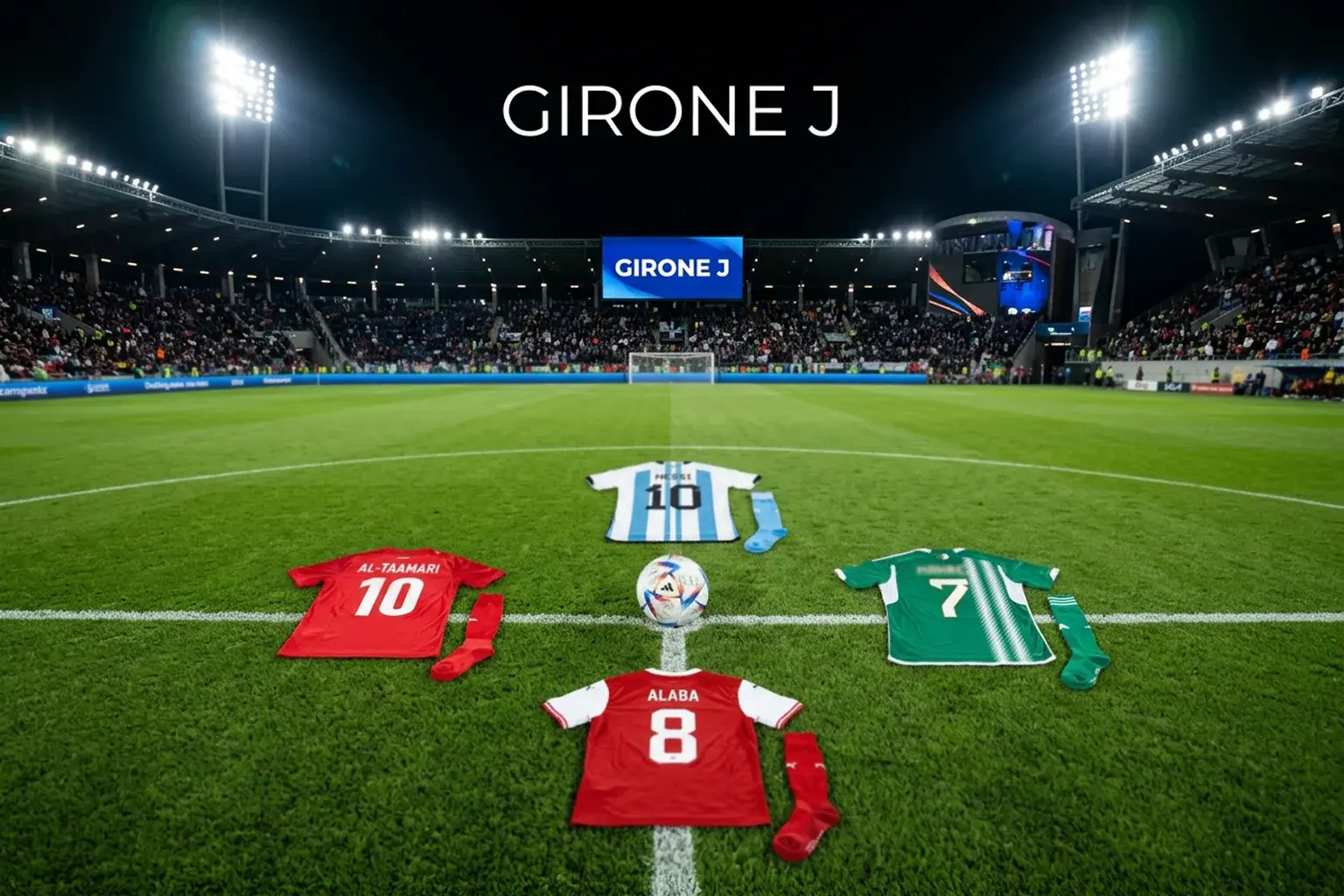 Girone J dei Mondiali 2026 con Argentina, Algeria, Austria e Giordania