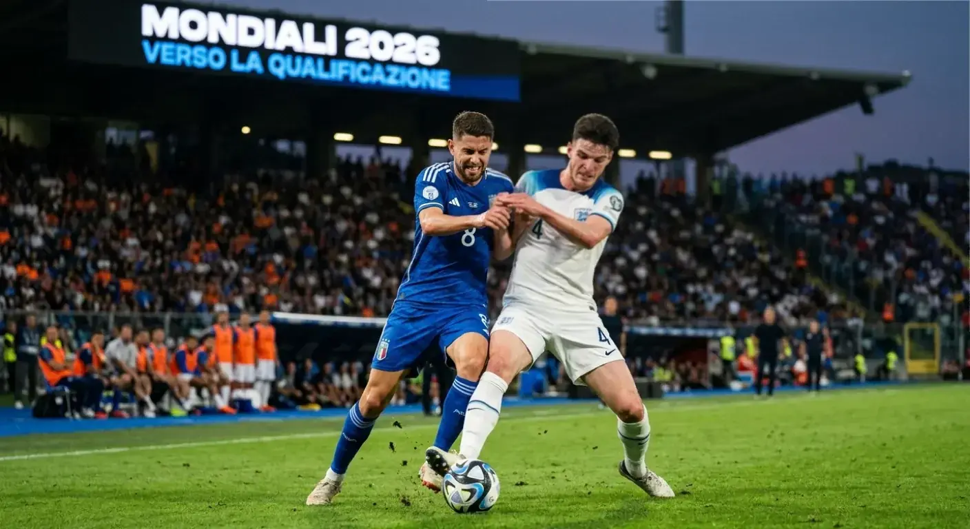 Giocatori in campo durante una partita decisiva della fase a gironi dei Mondiali 2026