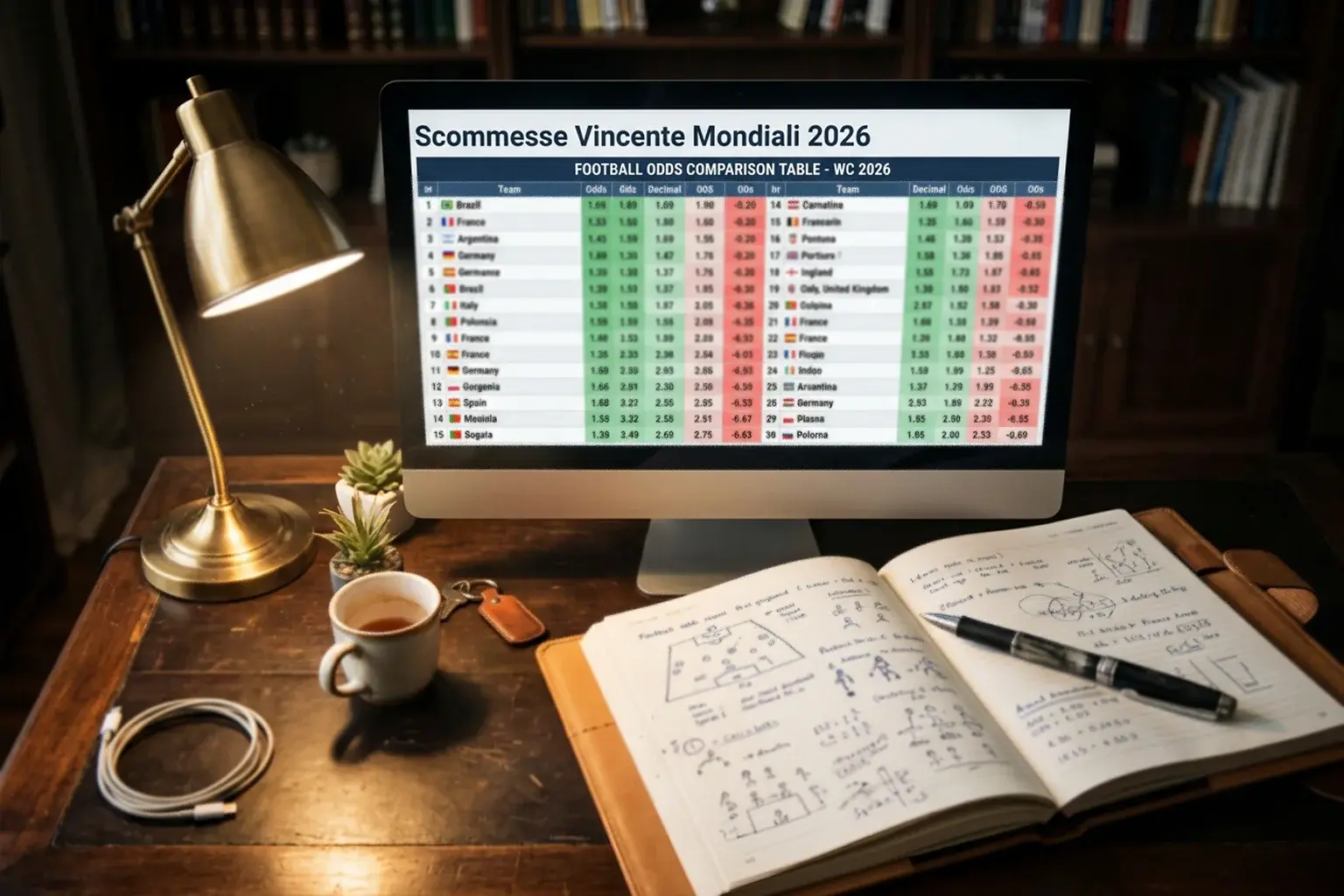 Confronto delle quote vincente per i Mondiali 2026 tra tutti i bookmaker